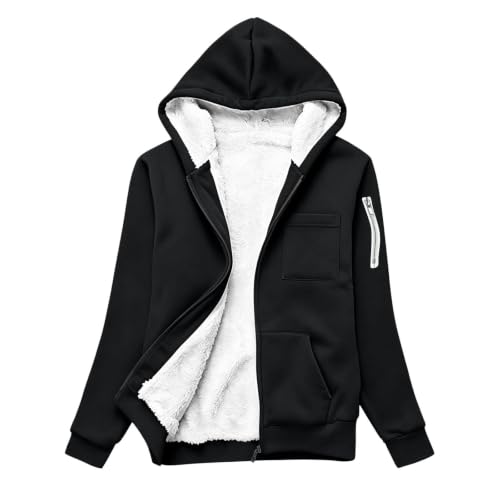 Cethrio Checkered Sherpa Jacket Sherpa Lined Jacket Women Winter Oversized Fleece Jackets with Zip Pockets Fall Womens Clothes 2026 Chaquetas Para Mujer Vacation Capsule Wardrobe - image 9
