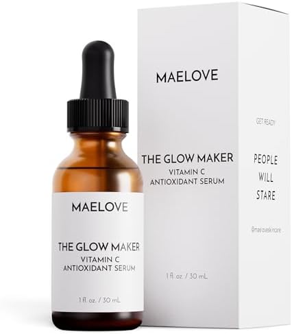 MAELOVE Glow Maker Vitamin C Serum with Vitamin E & Ferulic Acid, 1 fl oz