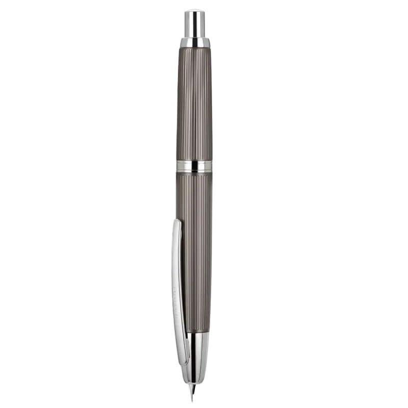 Stylo plume rétractable en métal violet de haute qualité avec pointe fine F