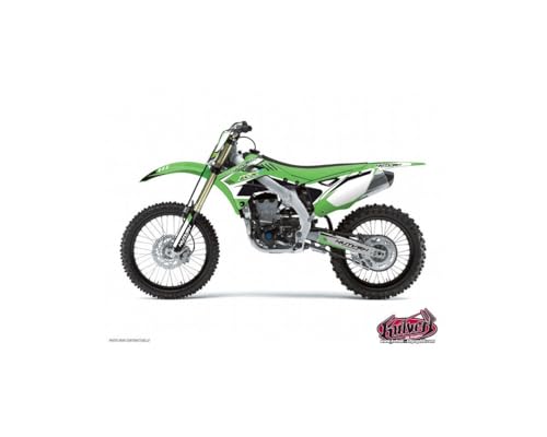 Kit déco moto cross Kawasaki 125 KX noir stickers Chrono