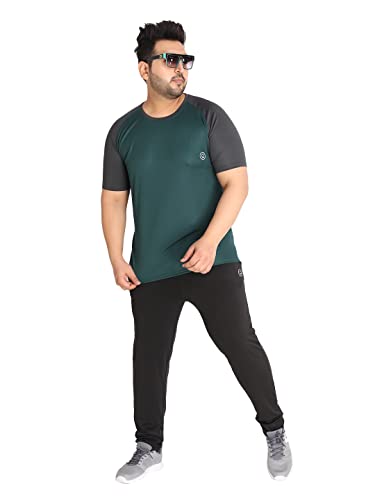 Image of CHKOKKO Men's Polyester Regular Fit Solid Sports T-Shirt