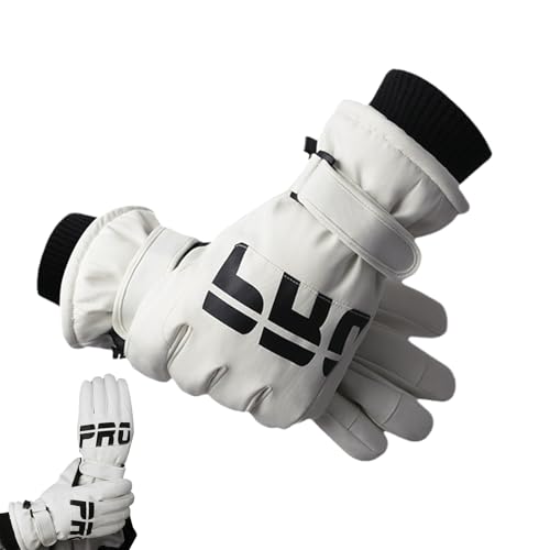 Snow Gloves - Warm Waterproof Snow Gloves | Mittens Touchscreen All-Day for Cycling Women Men Outdoor Driving Parent Biking Skiing Winter Sports Activities