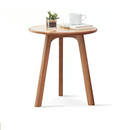 Table basse en bois ronde petite table d'appoint de salon et bout de canapé - 2