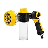 Boquilla de presión eficiente: con boquilla de presión integrada ideal para el lavado de coches y la limpieza del jardín mediante un chorro de pulverización que elimina la suciedad persistente sin necesidad de gastar más