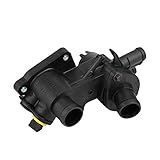 Tamaño: como muestra Vernacular Senor de la Carcasa del termostato FIT para EL Seat Ibiza VW Golf 3 Polo Lupo 1.0 1.4 1.6 03212111N Piezas de termostato del Sistema de enfriamiento (Color : Black)