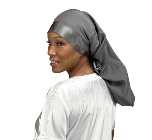 Reversible 100% Real Silk Long Hair Reversible Sleep Bonnet -