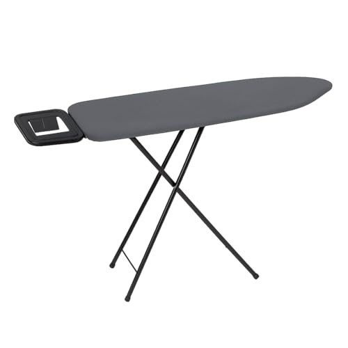 Acomoda Textil - Tabla de Planchar con Funda 100% Algodón 131X37 cm Plegable, Resistente y Ergonómica. Soporte para Planchar de Altura Ajustable y Antideslizante de Fácil Almacenaje.
