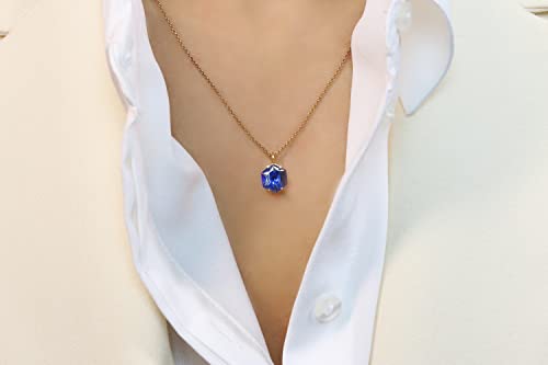 Collier Saphirs Or Anemone avec boîte cadeau : idée de présent idéal - 2