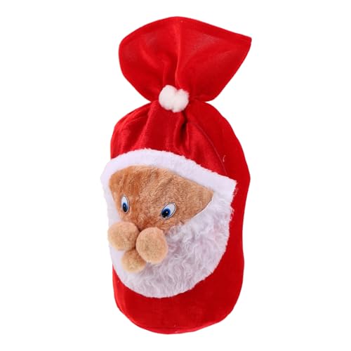 Lurrose クリスマスサンタクロース プレゼント袋 大容量再利用可能ドローストリングバッグ 収納便利な パッケージ用 大型クリスマスパーテ