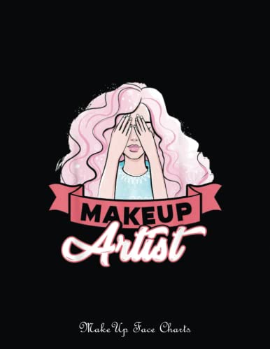 Makeup Face Charts: Make Up Artist Beauty Salon Lipstick Cosmetics Cosmetologist | Make Up Practice Chart Book | Makeup Artist Drawing Coloring Face | ... For Practice And A Space To Note Your Idea image 2