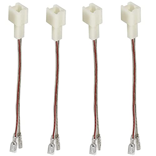 4 Pack Speaker Wire Harness Adapter Replacement for Nissan Speaker Harness 2004-2021, Infiniti Speaker Harness 2006-2018 Car Speaker Connector Harness Adapter