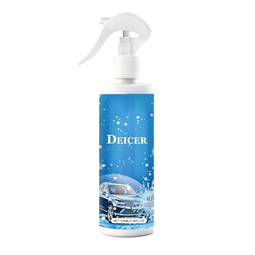 Spray Descongelador De Parabrisas: Líquido Derretido De Acción Rápida, Contorno Articulado Para Levantar La Escarcha, Disposición Vibrante Para La Reducción Del Hielo, Concepto De Limpieza Elaborado E