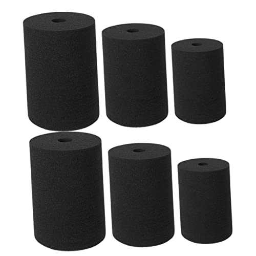 CIMAXIC Rotating Tumbler Inserts 6pcs Black Sponges for Cup Turner Perfect for Cleaning Detailing