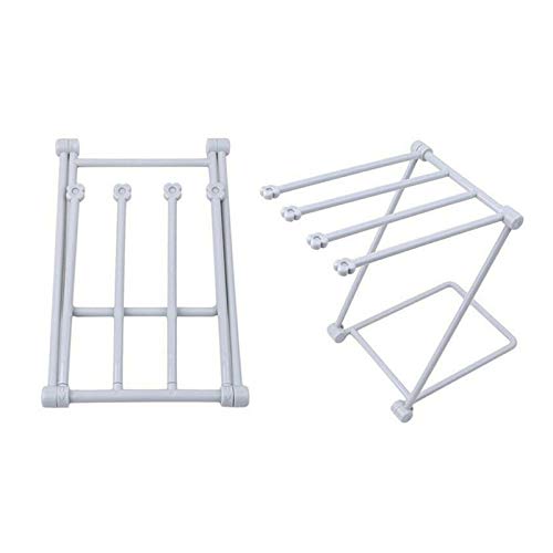 ALDDPWE Wäscheständer, Wäscheständer für Zuhause, kreativer tragbarer Faltbarer Handtuch-Wäscheständer, Geschirrtücher, Regal, Schwammhalter, Clip-Lappen-Aufbewahrungsständer, zusammenklappbarer
