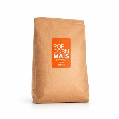 Premium Butterfly Mais der Klassiker des Popcorn Mais Kinopopcorn 10 Kg Sack XXL 1:46 Popvolumen