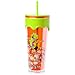 Silver Buffalo Nickelodeon ‘90s Rugrats, Hey Arnold, CatDog, Angry Beavers, Rocket Power, Aaah! Real Monsters, Rocko’s Modern Life 3D Slime Plastic Drip Tumbler, 26 Ounces
