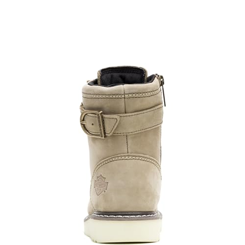 Image of Harley-Davidson FOOTWEAR Womens Marconi Riding Casual Boots Ankle Low Heel 1-2 inch
