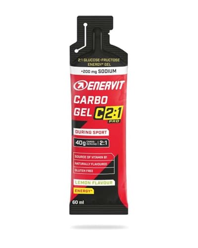 Enervit C2:1 Pro - Carbo Gel Energetico gusto Limone con Sodio, 60ml