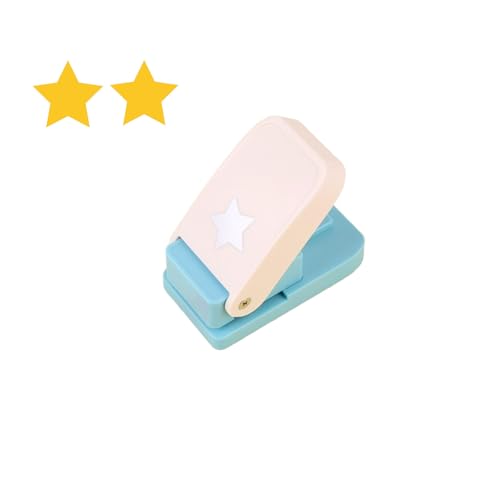 クラフトパンチ ルーズリーフパンチ 型抜きパンチャー 手持ち 片手操作 穴ペーパーパンチャー スクラップブッキング用品用 単語帳作り 幼稚園 DIYマニュアル シール帳 文房具 ハロウィン 新年 誕生日 カード作り 星パンチ