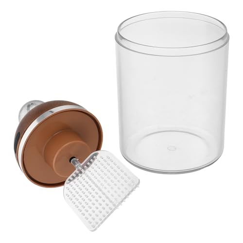 Mousseur portable design noyer idéal pour vos soins de peau en voyage