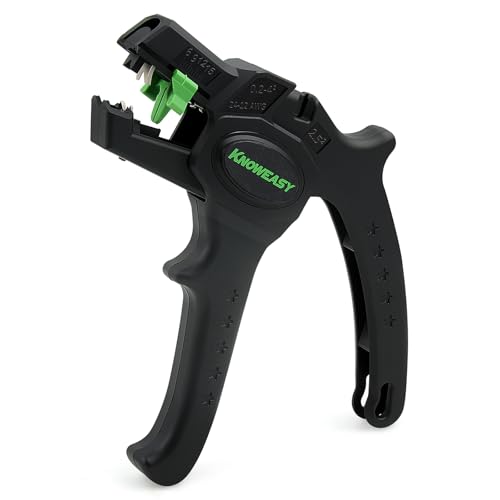 Image of Knoweasy Wire Stripper and Cutter, 24-12 AWG | Key specs: 24-12 AWG; Heavy duty construction; Electrical and automotive wiring; Designed for accurate product