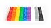 Plastic Houses: Black, Grey, White, Red, Orange, Yellow, Green, Blue, and Purple Color Board Game Replacement House (Colored Miniature Town & City Buildings, Board Game Playing Pieces)