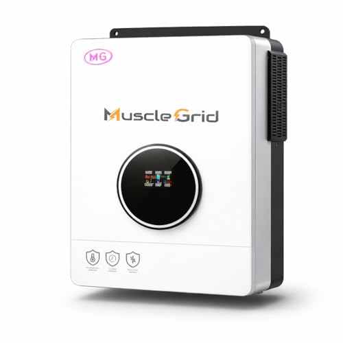 Image of MuscleGrid (BIS Certified) 6.2 kW True Hybrid Solar Inverter • True MPPT • Pure Sine Wave • LCD Display • Wall Mount • (2026 Model)
