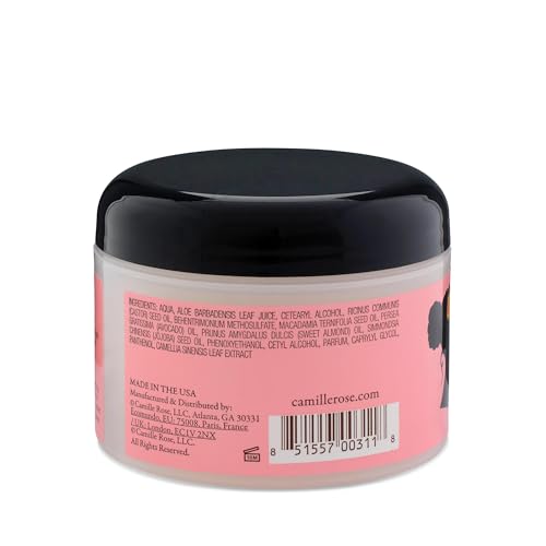 Camille Rose Aloe Whipped Butter Hair Styling Gel, All Curl Types, Style and Nourish, Aloe Vera and Macadamia Oil, 240 ml (Pack of 1)