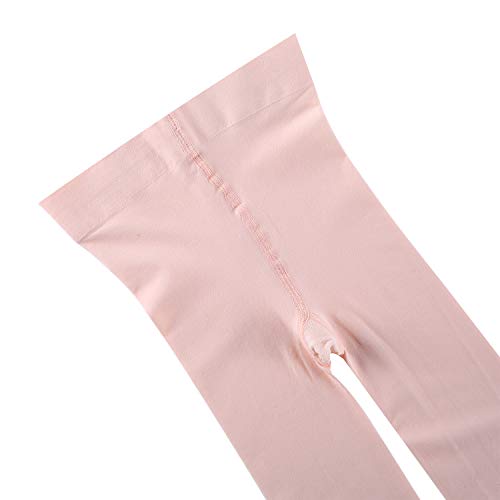 AKISS Ultra Soft Classic Ballet Dance Transition Convertible Tights for Girls Toddlers/Little Kids/Big Kids (L/7-10 Years, 2 Pairs)