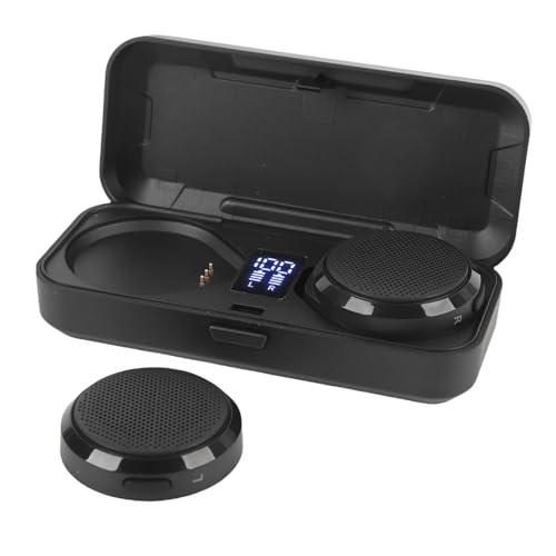 Gugxiom Haut-parleurs de Casque de Moto Casque sans Fil Son HiFi Suppression Active du Bruit pour l'escalade de Ski, Autonomie de 50 Heures