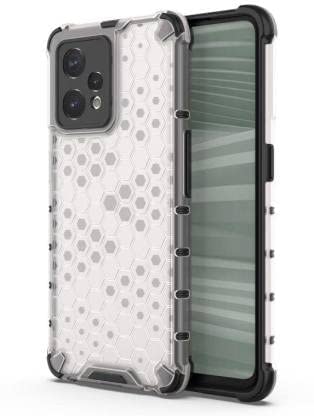 Image of Lustree TPU Honey Comb Armor Shock Proof Back Cover for for ONEPLUS NORD CE 2 LITE (Transparent)