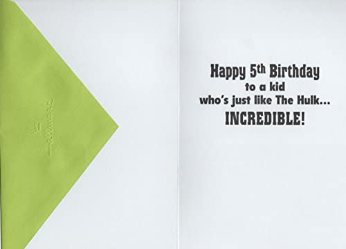 Incredible Hulk 5th Birthday Avengers Card2