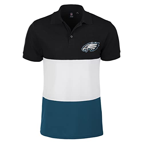 FOCO NFL Philadelphia Eagles Mens Polo Short Sleeve ShirtPolo Short Sleeve Shirt, Rugby Scrum, M