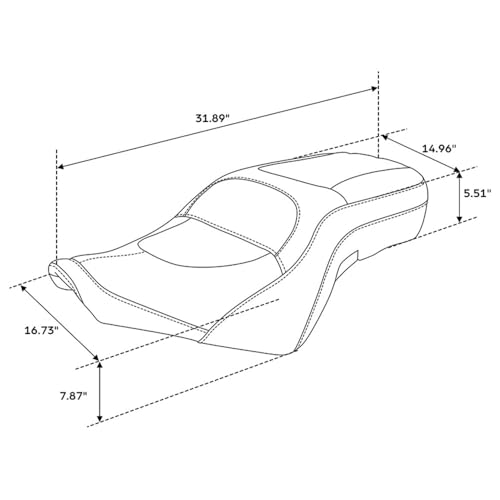 Asiento de pasajero para conductor motocicleta viajes largos Transcontinental 5