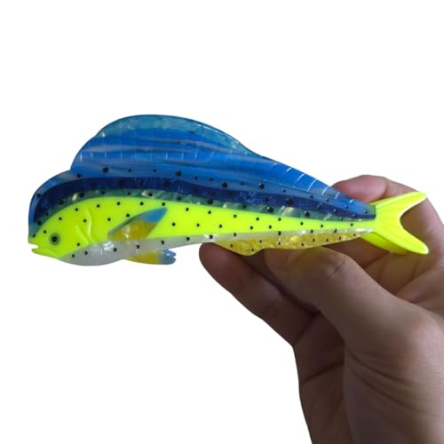Clip Sugar Novelty Mahi Mahi Fish Hair Clip,Acetate Claw Clips,Big Hair Clips For Women thumb #2