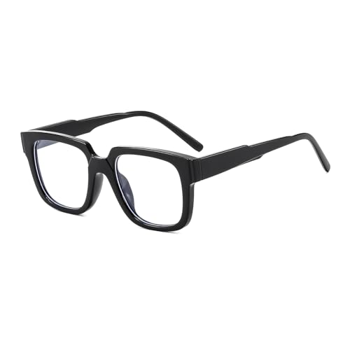 Image of LJCZKA Blue Light Blocking Glasses for Women Men Retro Square Frame Eyeglasses Anti Eyestrain Eyewear Computer Glasses