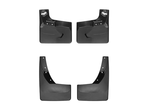 WeatherTech Custom No Drill Splash Guard MudFlaps for Ford Expedition, Front & Rear Set (110088-120129), Black