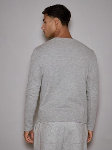 Image of The Modern Soul Men's Waffle Knit Henley Half Sleeve Tshirt for Men