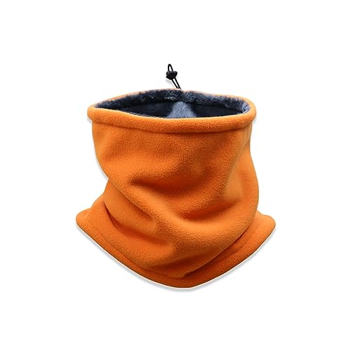 LumiSyne Winter Halswärmer Herren Damen Doppellagig Fleece Dicken Winddicht Schlauchschal Mit Einstellbare Kordelzug Thermo Halsschlauch Kaltes Wetter Gesichtsschal Loop Schal Mütze Für Radfahren Ski