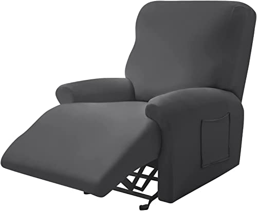 AQIGR 4/6/8 Piezas Sillon Relax Reclinable Tela, 1 plaza/2/3 plazas Reclinable Elástico Funda De Sofá Spandex Electrico Sillón Relax Gatos Perros Niño Protector para Sofá
