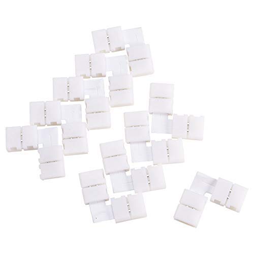 Othmro LED�X�g���b�v�R�l�N�^ LED�e�[�v LED�e�[�v���C�g �A���R�l�N�^�[ SMD3528 2�s�� 10�� LED�X�g���b�v���C�g L�^ �R�[�i�[�R�l�N�^ LED�e�[�v�������p�X�i�b�v�R�l�N�^ LED�X�g���b�v�R�[�i�[�W�����p�[ LED�e�[�v