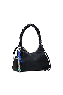 Desigual borsa a tracolla Montville Half Logo Shoulder Bag Black nero