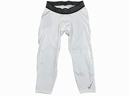 Nike Pro Mens Dri-Fit 3/4 Length Basketball Tight Pants White/White 880825 (XXX-Large 23.5)