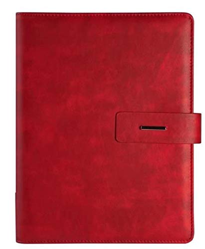 VIDOO Carnet De Papeterie De Carte pour La Ceinture d'affaires De Papeterie De Bureau Boucle A5 Livre Simple D'Épaississement - Noir