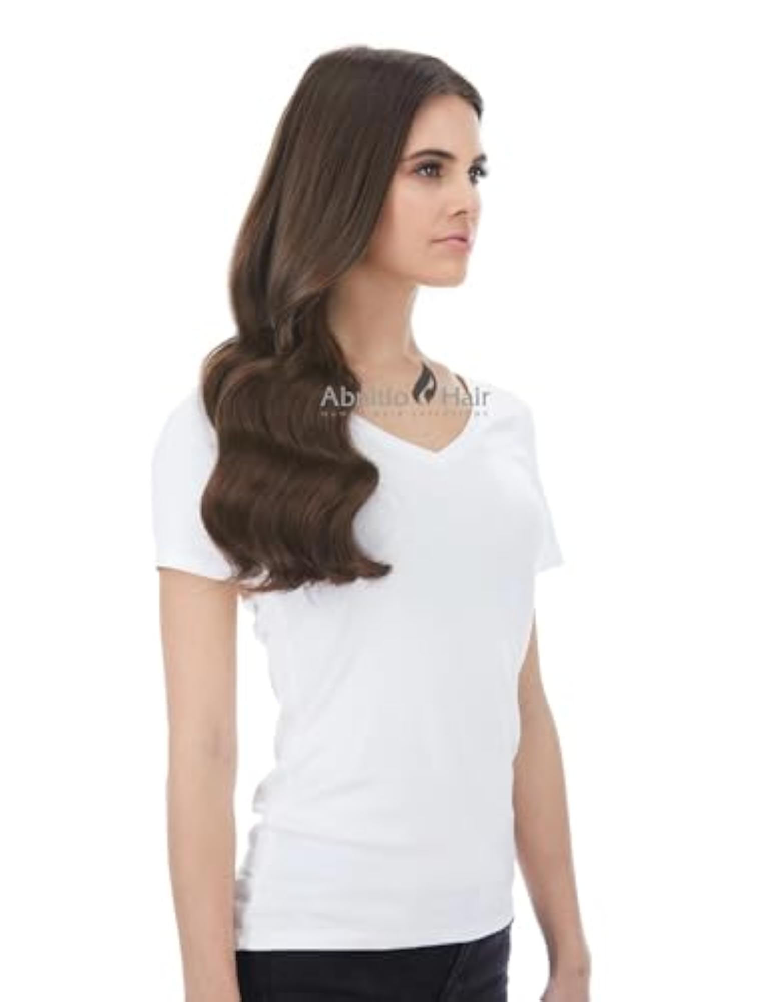 Human Clip In Volumizer 4 100g 20 inch Chocolate Brown