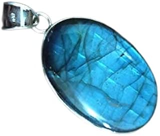 Labradorite pendant, Sterling silver Pendant, Large Gemstone Pendant, Blue Flash Pendant, Gift for her, Victorian Pendant, Boho Chic, Healing Crystal, Gothic Pendant, Vintage Style, Birthstone Pendant, Artisan Pendant, Handmade Pendant, Labradorite Jewelry, Pendant For Necklace, Wedding & Engagement Pendant,