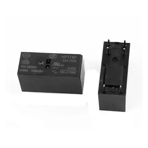 Relé de potencia 24VDC 16A 6 pines HF-115F-024-1HS3 conmutación SPST NO para PCB