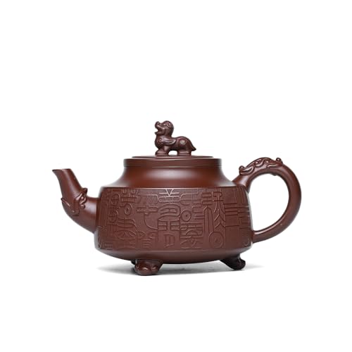 SILINE Zisha Teapot, Chinese Yixing Clay Handmade Tea Pot 10.5