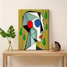 Toile géométrique colorée haute définition affiche abstraite créative 40x60cm - 3