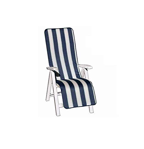 Takestop® Cuscino Strisce Blu Panna Sdraio Lettino...